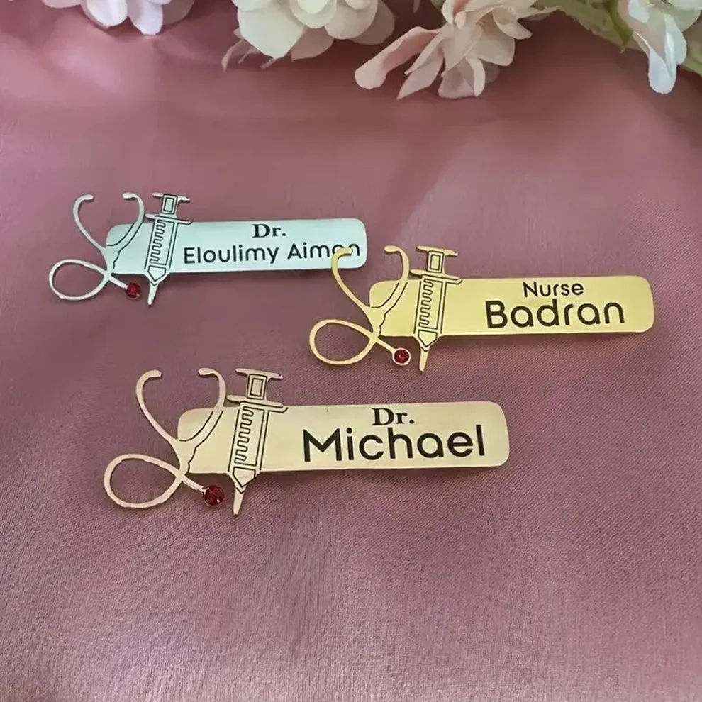 INZAVY The Medical Excellence Nameplate Brooch