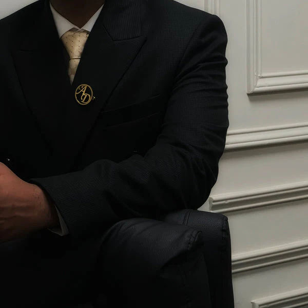 INZAVY The Halo Monogram Lapel Pin Brooch thumbnail 3