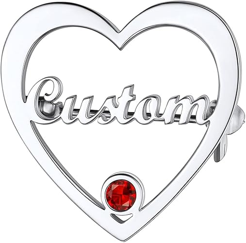 INZAVY The Eternal Heart Birthstone Brooch thumbnail 2