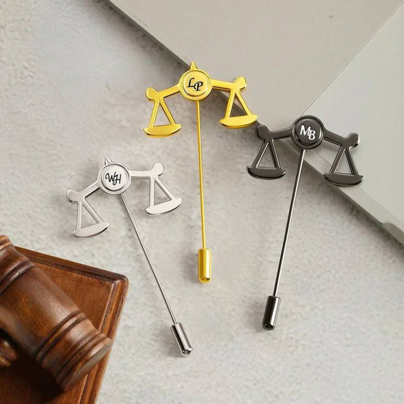 INZAVY The Jurist Monogram Brooch - 6