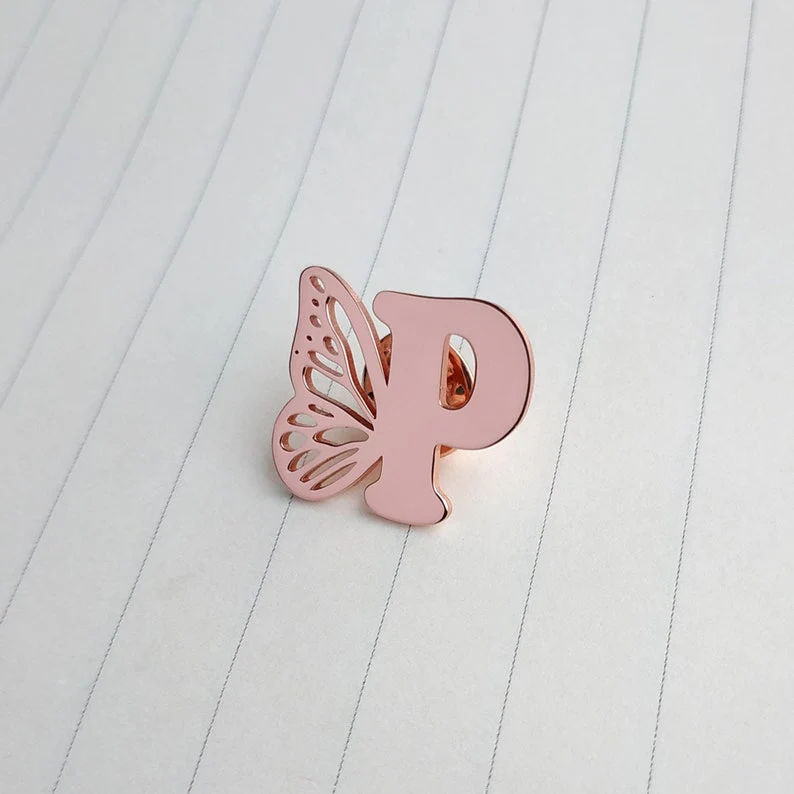 INZAVY The Monarch Initial Pin thumbnail 2