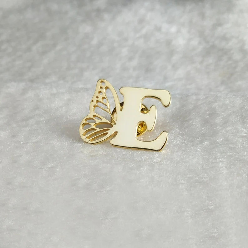 INZAVY The Monarch Initial Pin