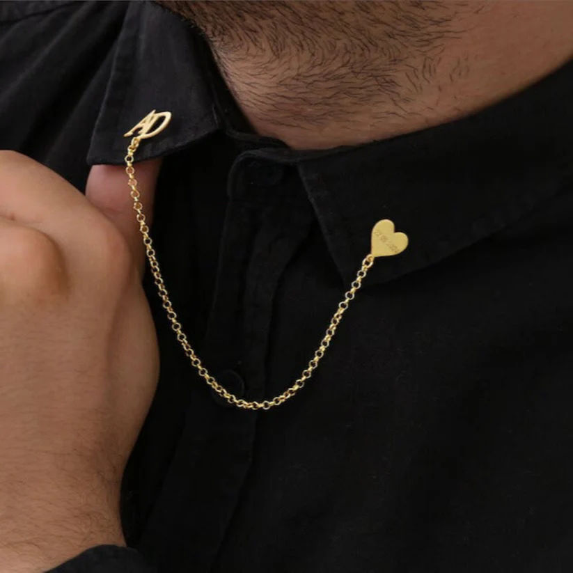 INZAVY The Signature Duo Initial Collar Chain thumbnail 2