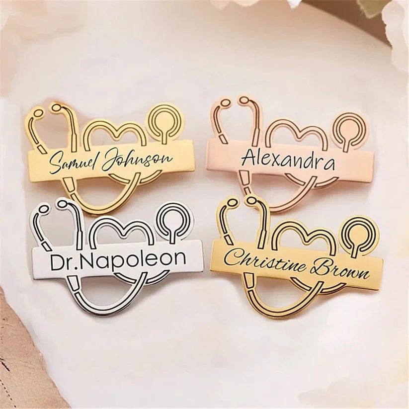 INZAVY The Healer’s Heart Custom Stethoscope Brooch thumbnail 2