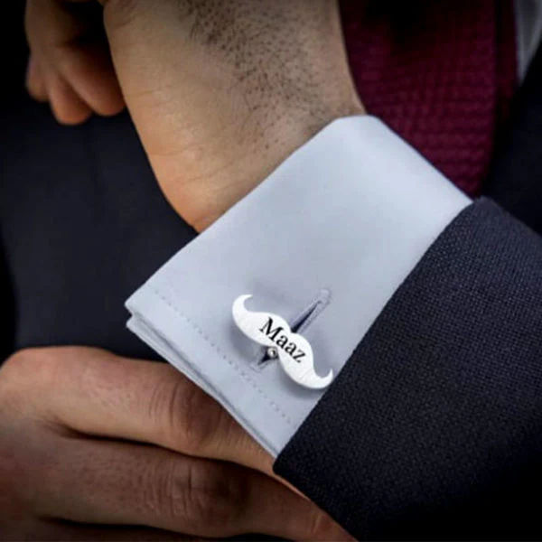 The INZAVY 'Dapper Name' Mustache Cufflinks thumbnail 2