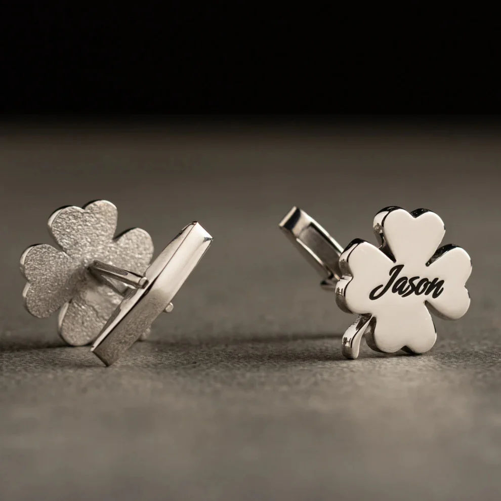The INZAVY Classic Single Initial Cufflinks