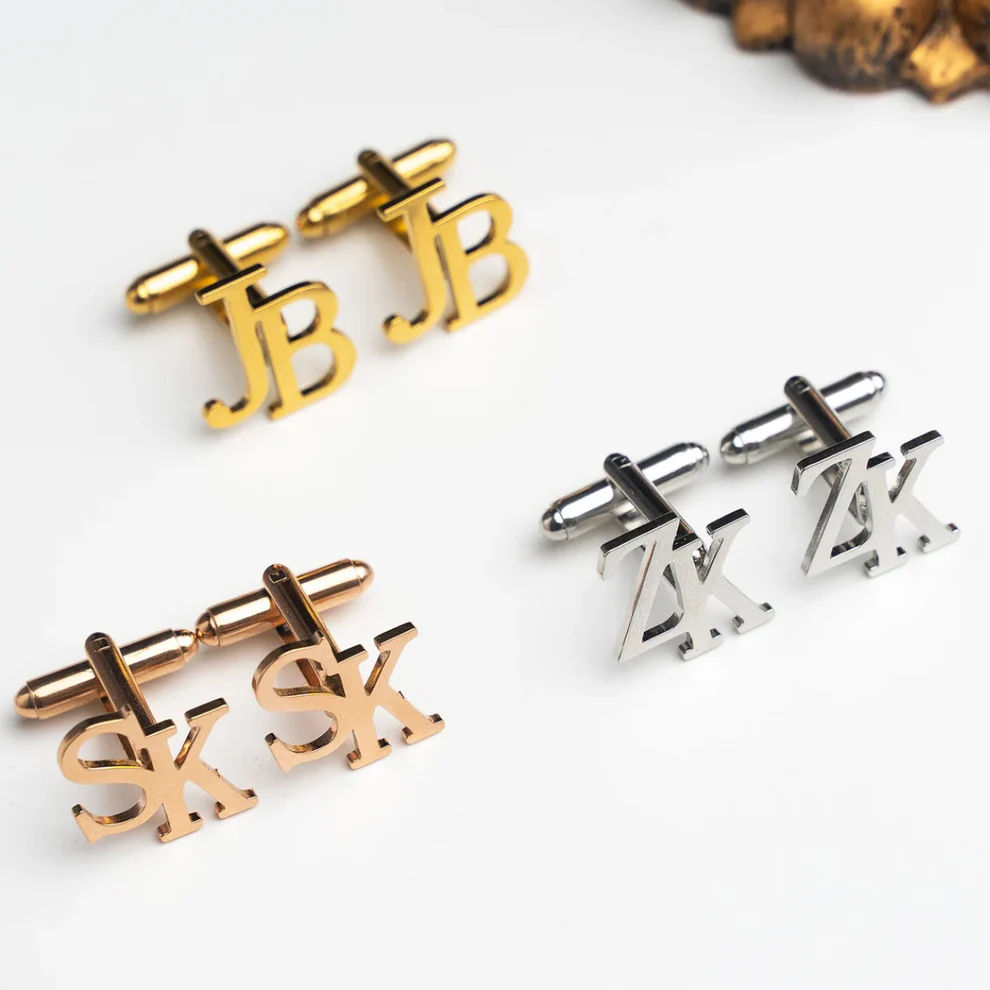 The Artisan Cut-Out Initial Cufflinks