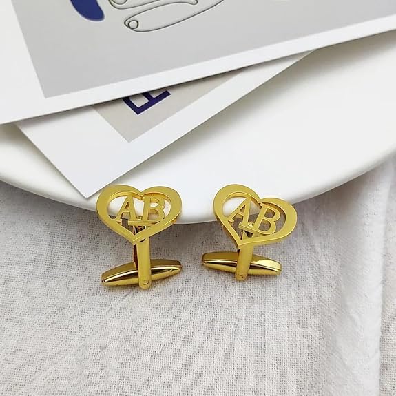 The Eternal Heart Monogram Cufflinks thumbnail 2