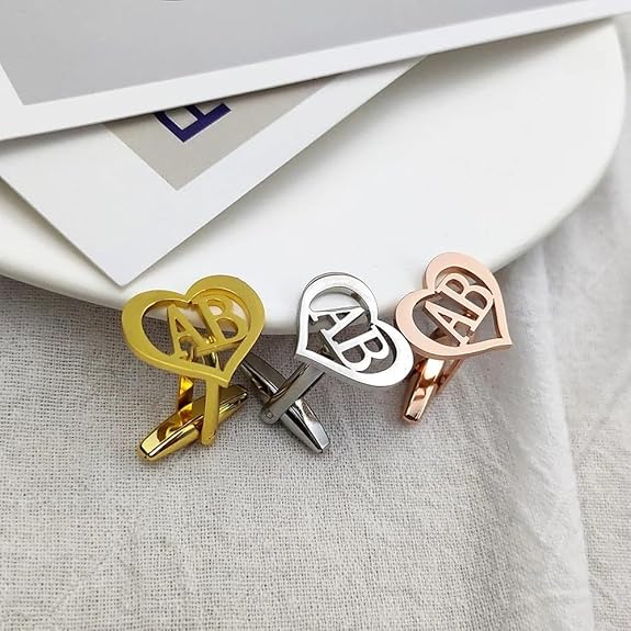 The Eternal Heart Monogram Cufflinks