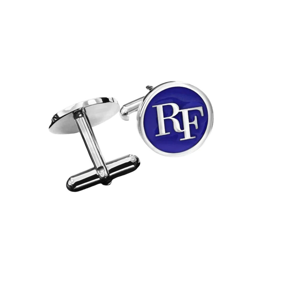 The INZAVY Enameled Heritage Monogram Cufflinks