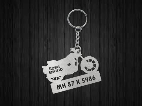 INZAVY Custom Engraved Enfield Keychain