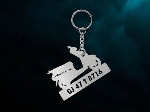 INZAVY Custom Vehicle Silhouette Keychain