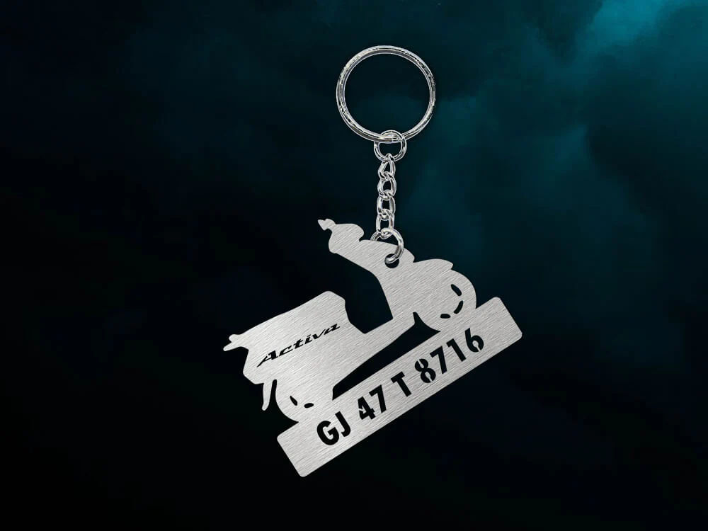 INZAVY Custom Vehicle Silhouette Keychain