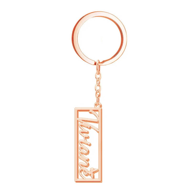INZAVY Personalized Name Keychain with Heart - 3