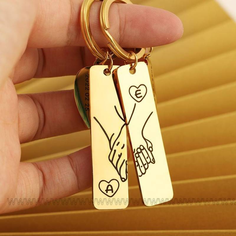 The Eternal "Hand-in-Hand" Bond Keychains - 1