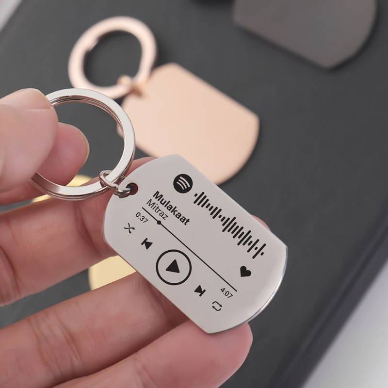 The Soundtrack Spotify Code Scannable Keychain - 1