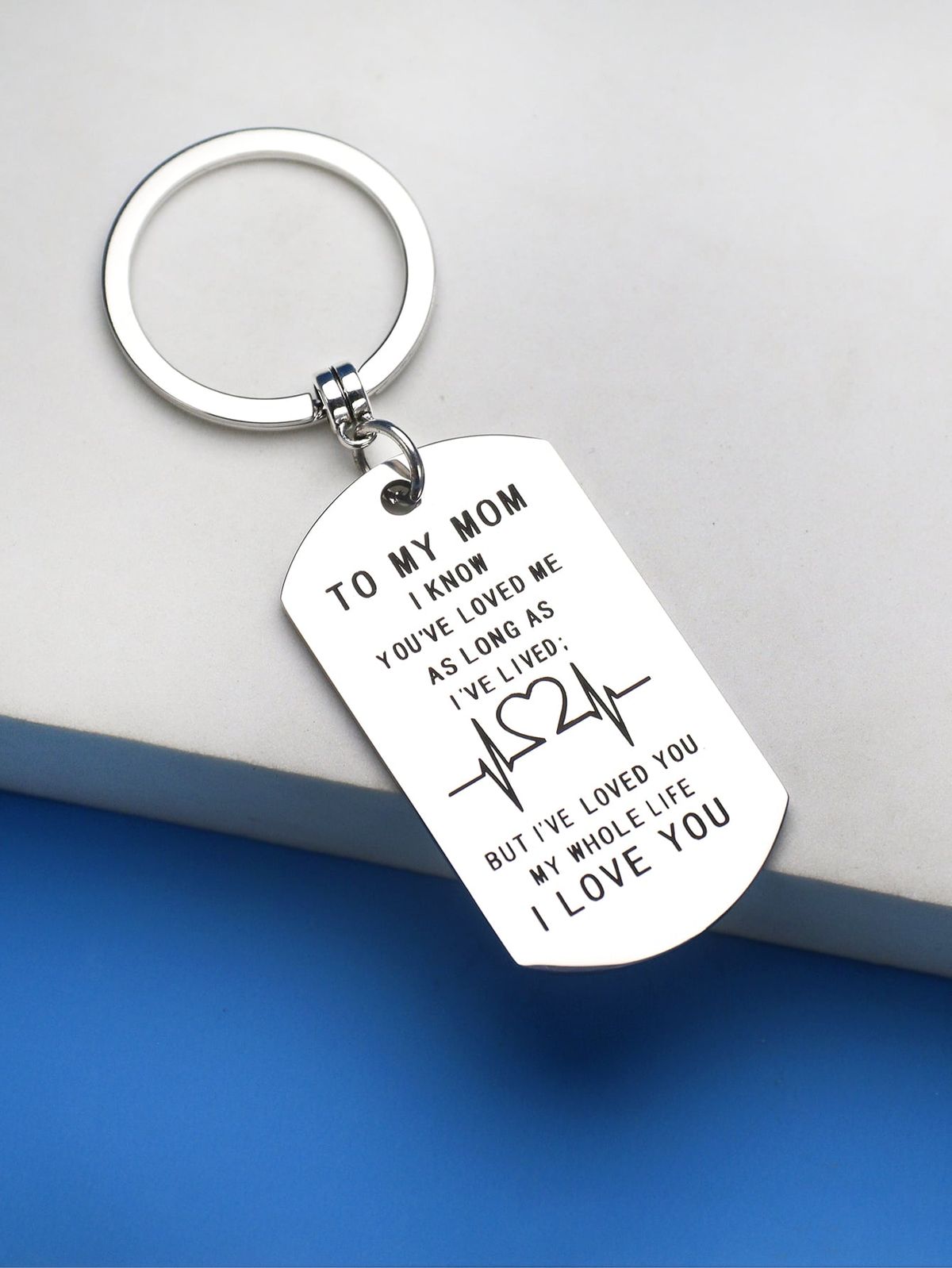 The Infinite Love Medallion Heartbeat Keychain