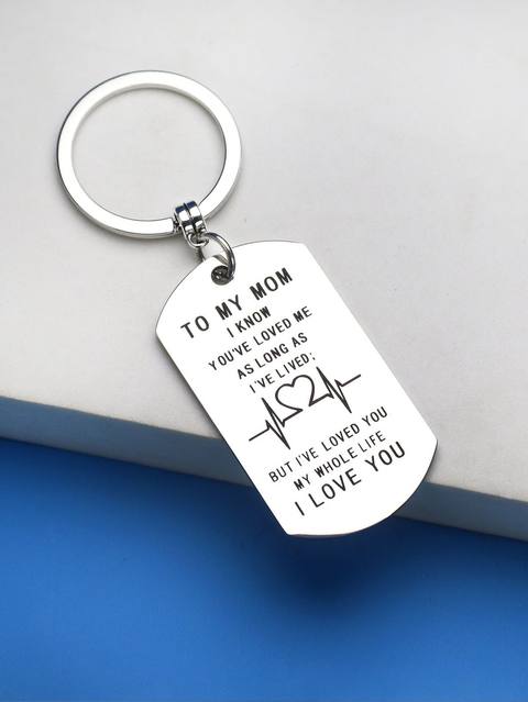 The Infinite Love Medallion Heartbeat Keychain
