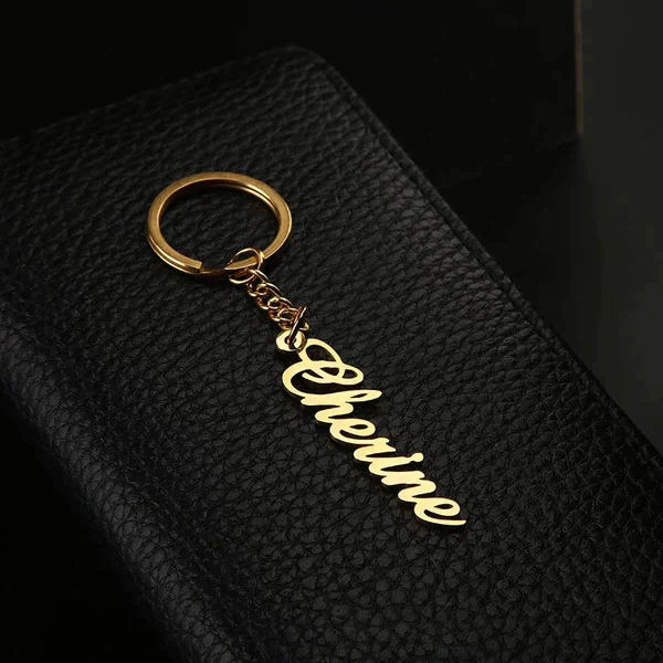 INZAVY Personalized Cursive Name Keychain - Image 1