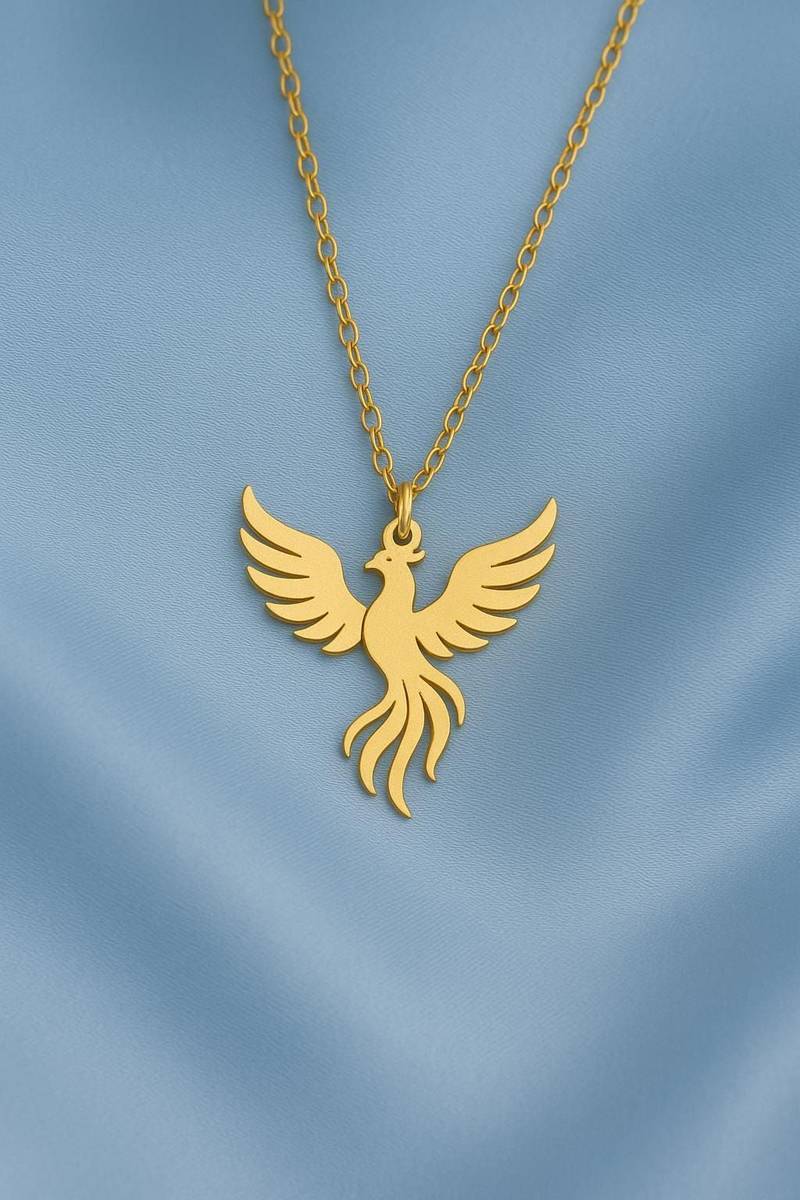 Majestic Phoenix Rising Necklace - 1