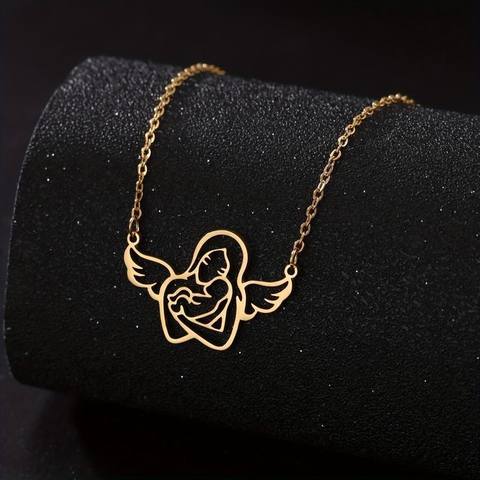 Angel Wings Mother & Baby Necklace