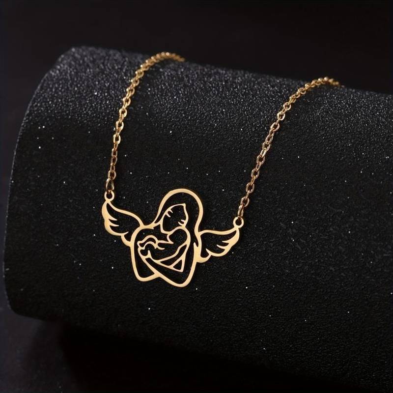 Angel Wings Mother & Baby Necklace - 1