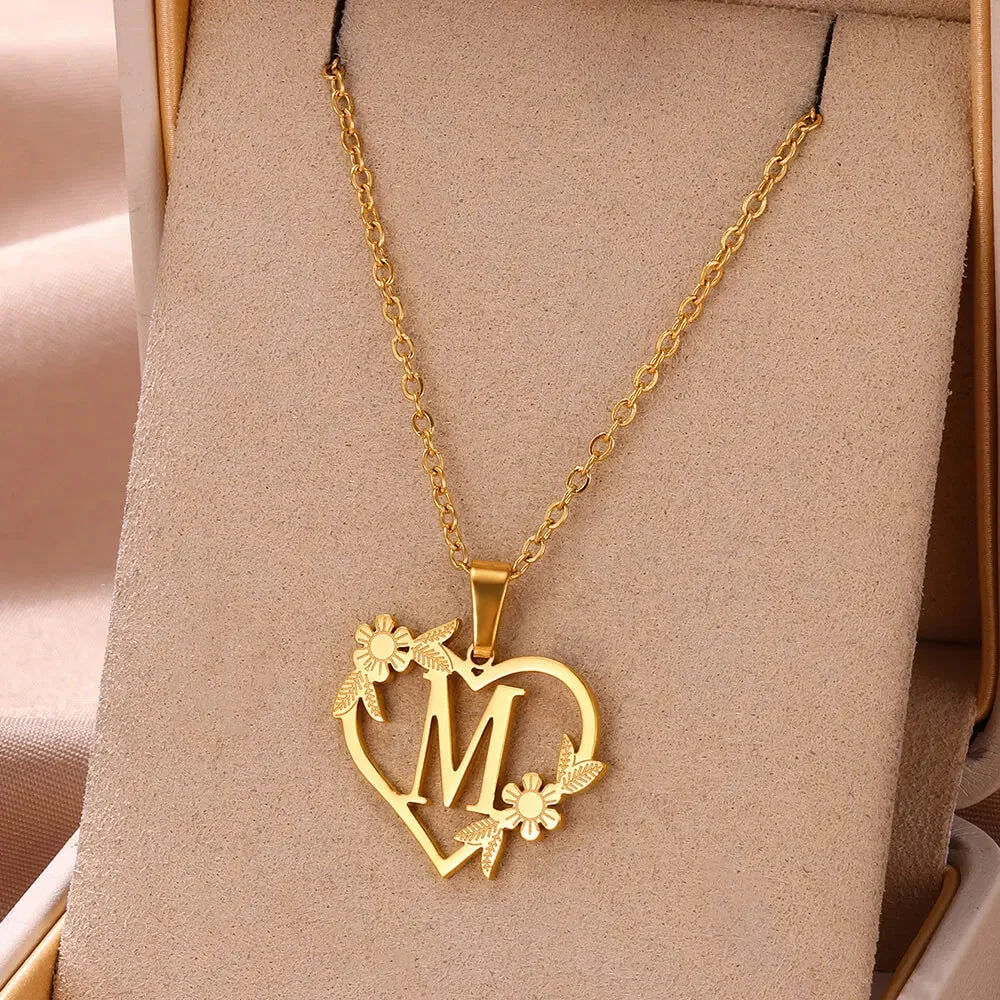 The Botanical Heart Wildflower Necklace