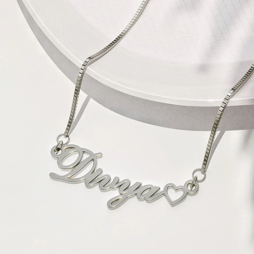 Heart Name Necklace - Image 1