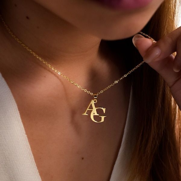 The Signature Duo Interlocking Monogram Necklace