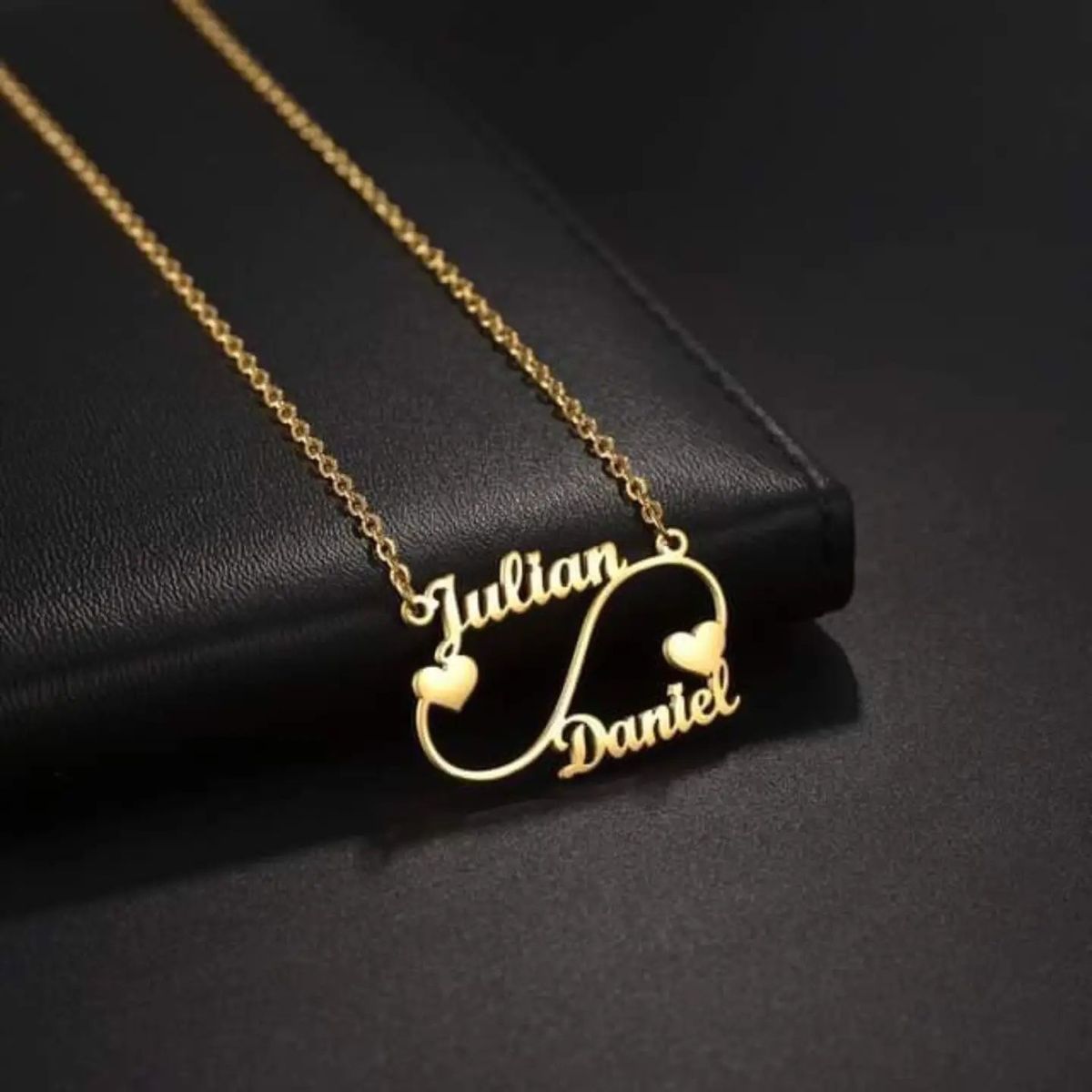 The "Always & Forever" Infinity Dual Name & Heart Necklace
