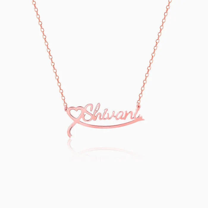 Name Necklace with Heart