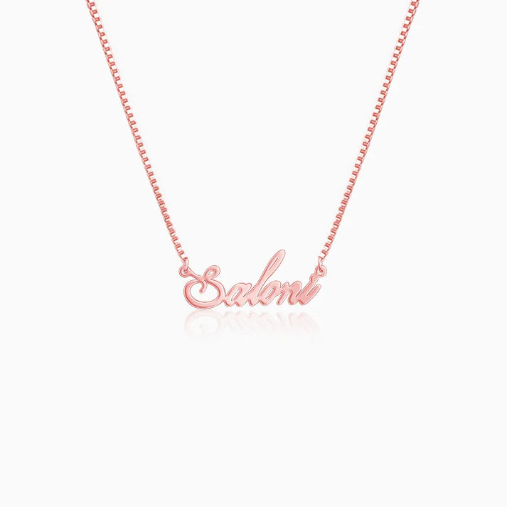 3D Bubble Script Name Necklace - Image 1
