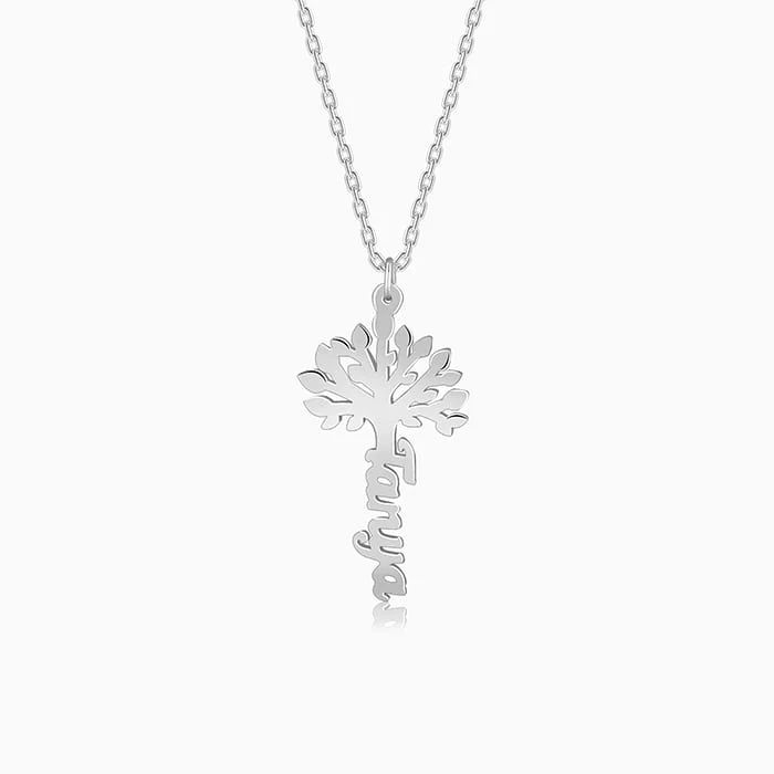 Personalized Tree of Life Vertical Name Necklace thumbnail 6