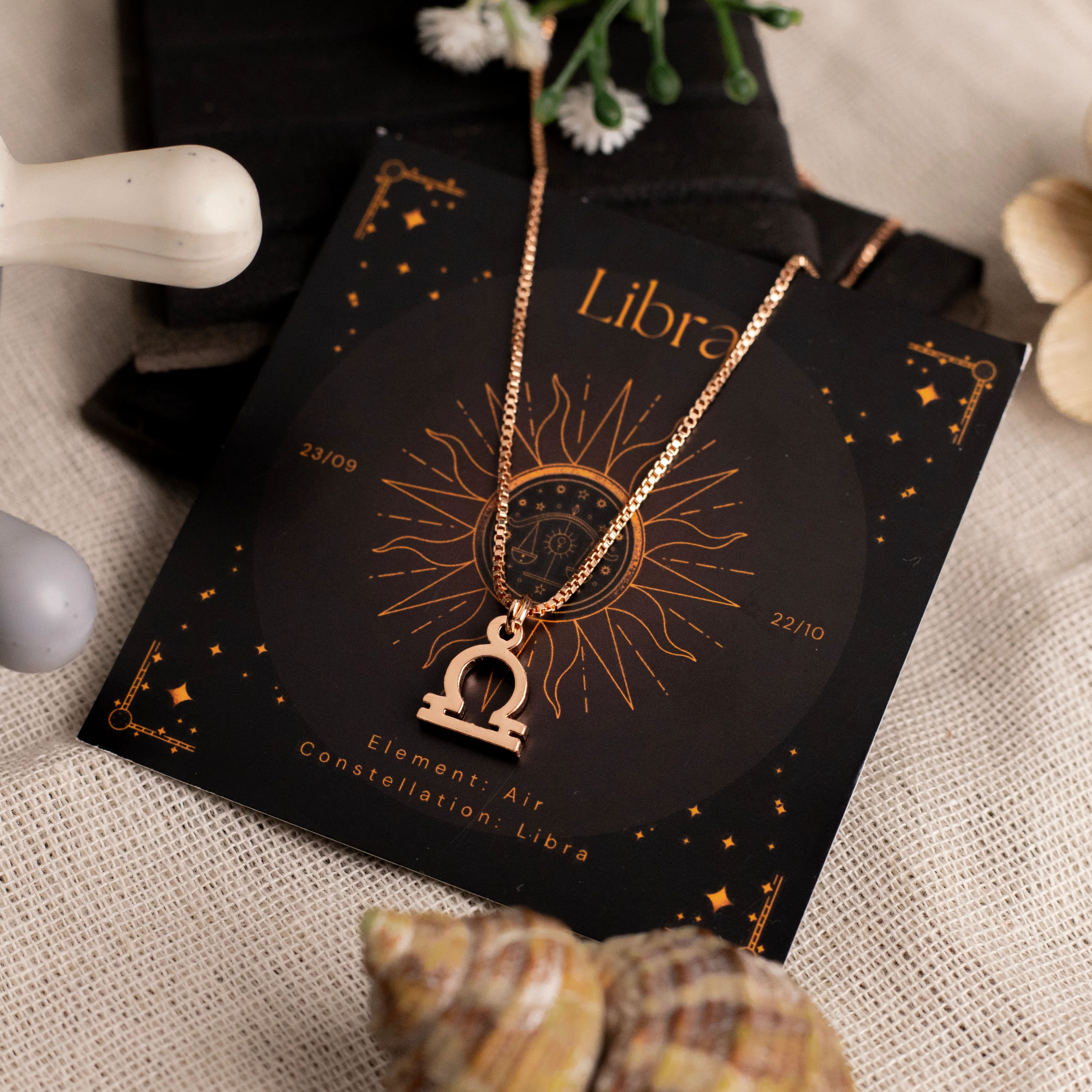 Zodiac Sign Necklace (Libra) thumbnail 3