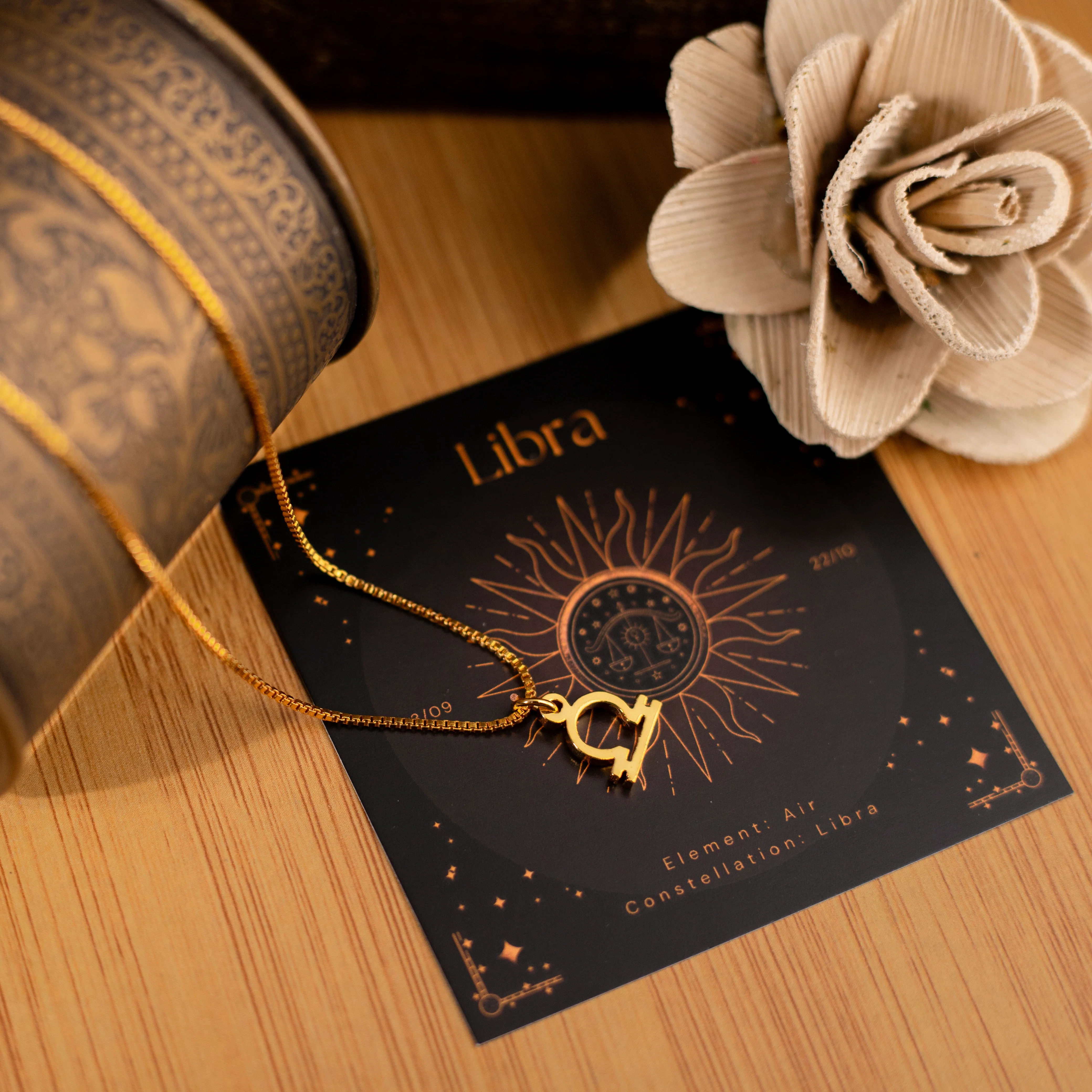 Zodiac Sign Necklace (Libra) thumbnail 2