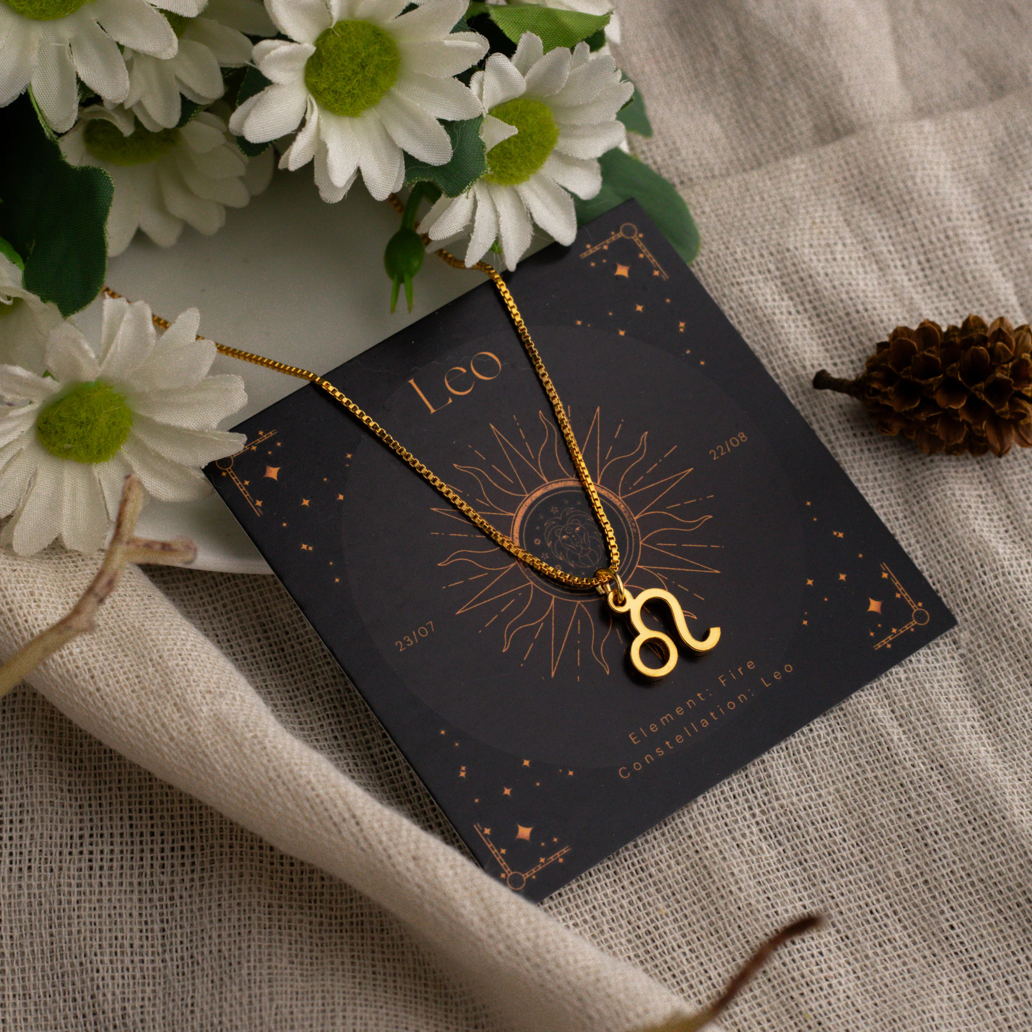 Zodiac Sign Necklace (Leo)