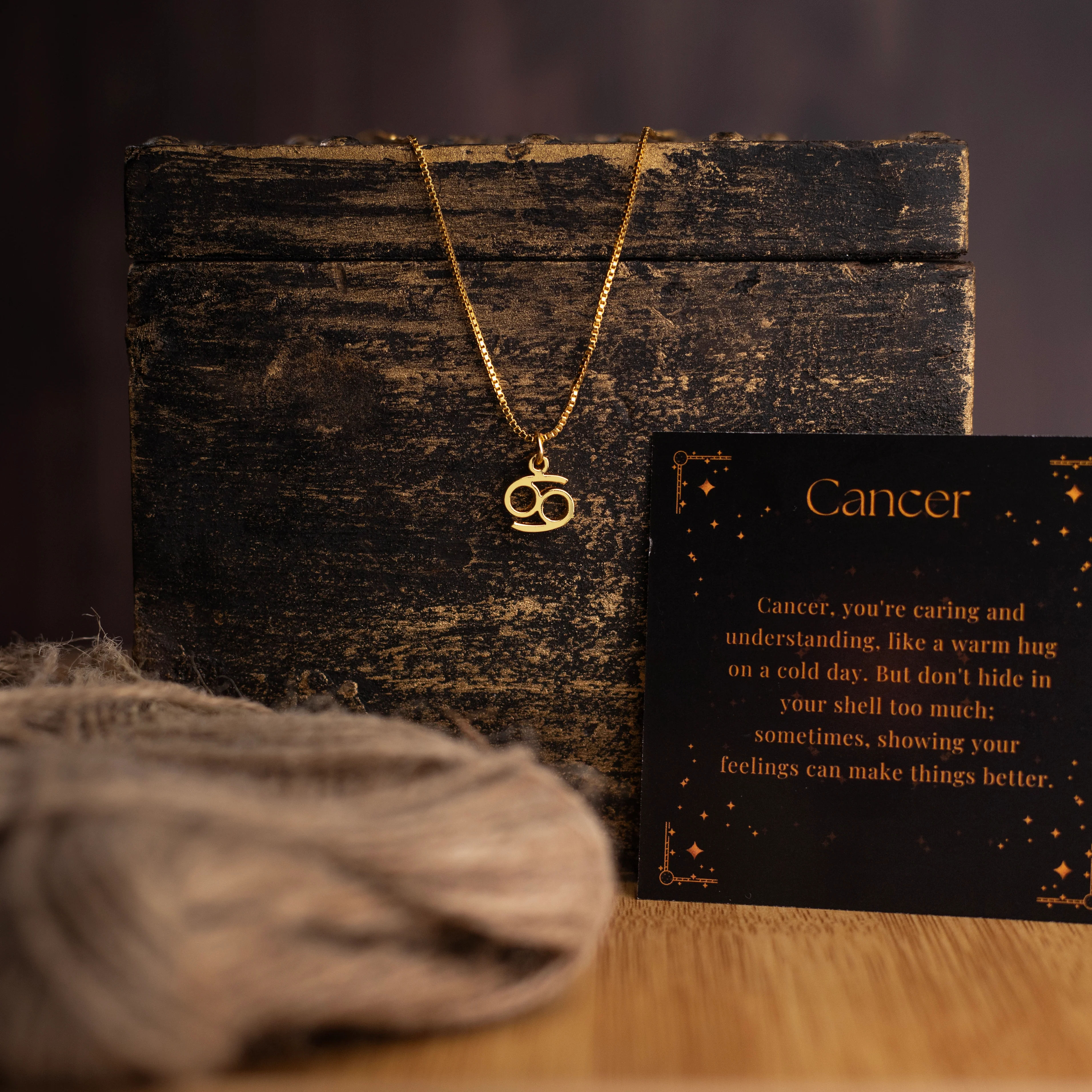 Zodiac Sign Necklace (Cancer) thumbnail 3