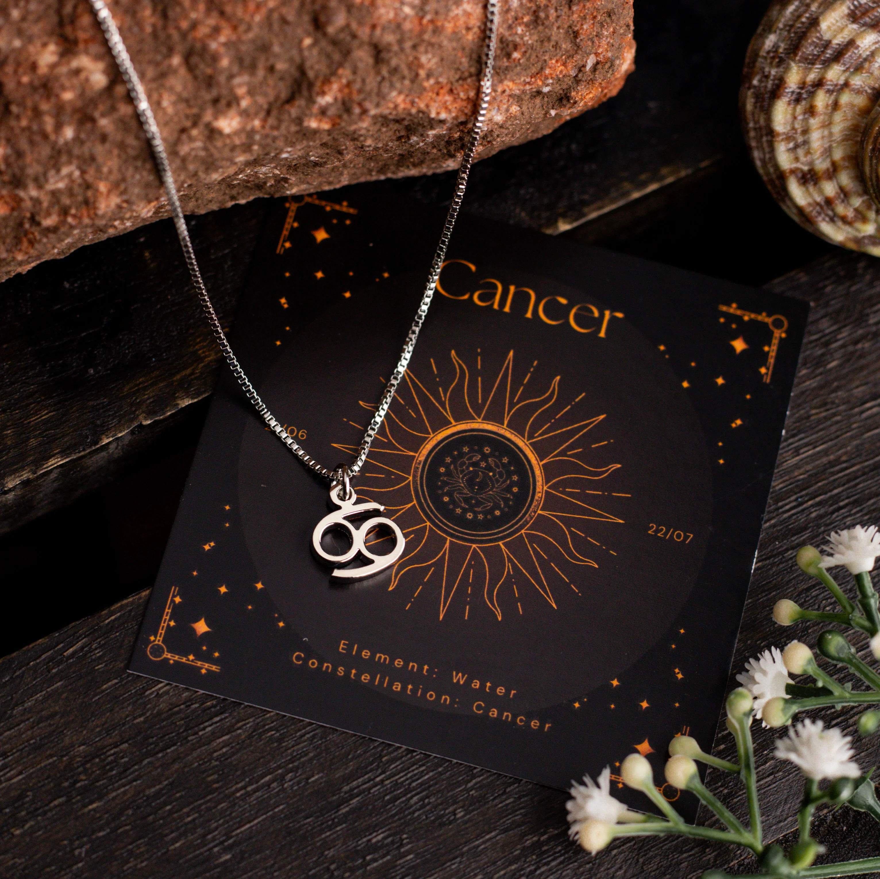Zodiac Sign Necklace (Cancer) thumbnail 2