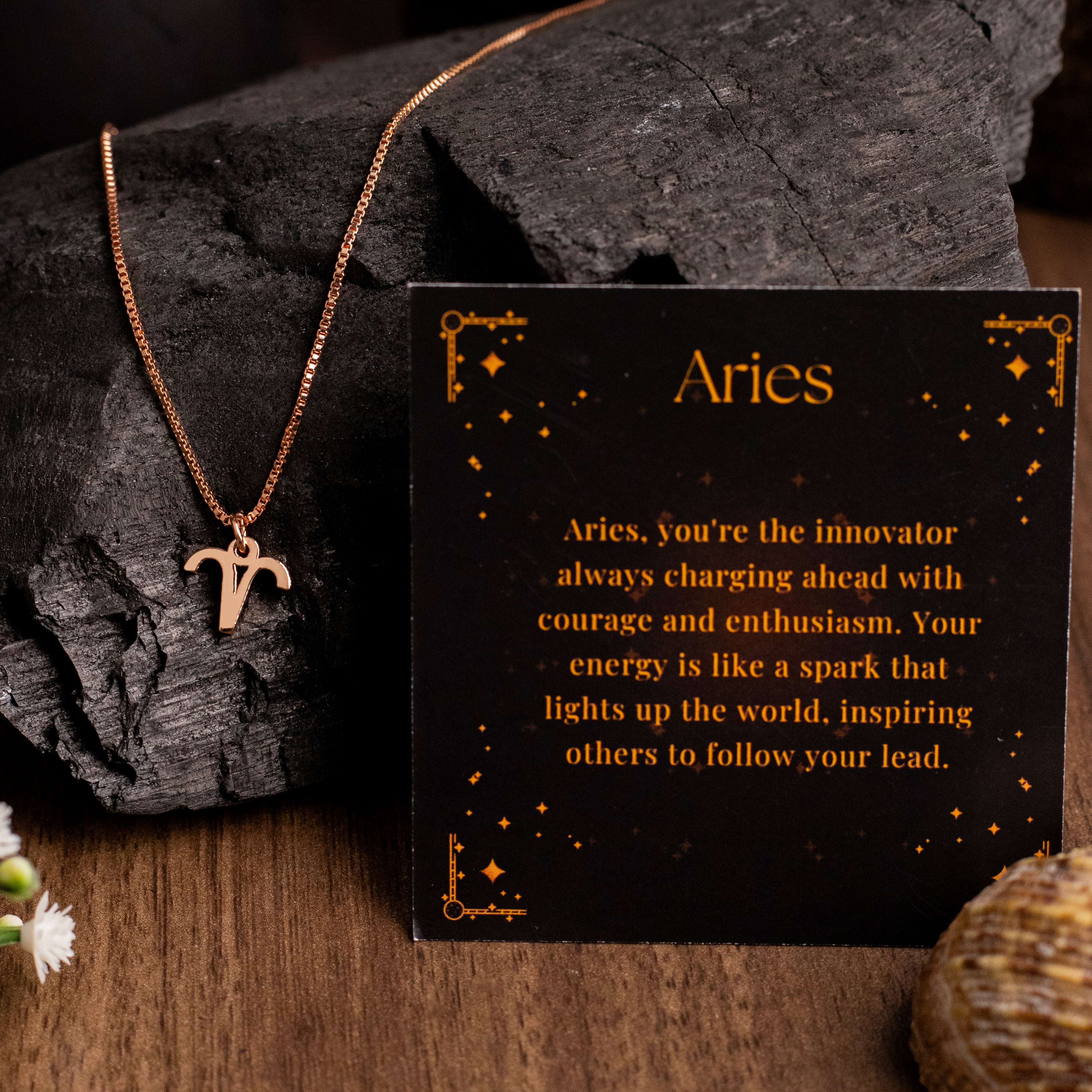 Zodiac Sign Necklace (Aries) thumbnail 2