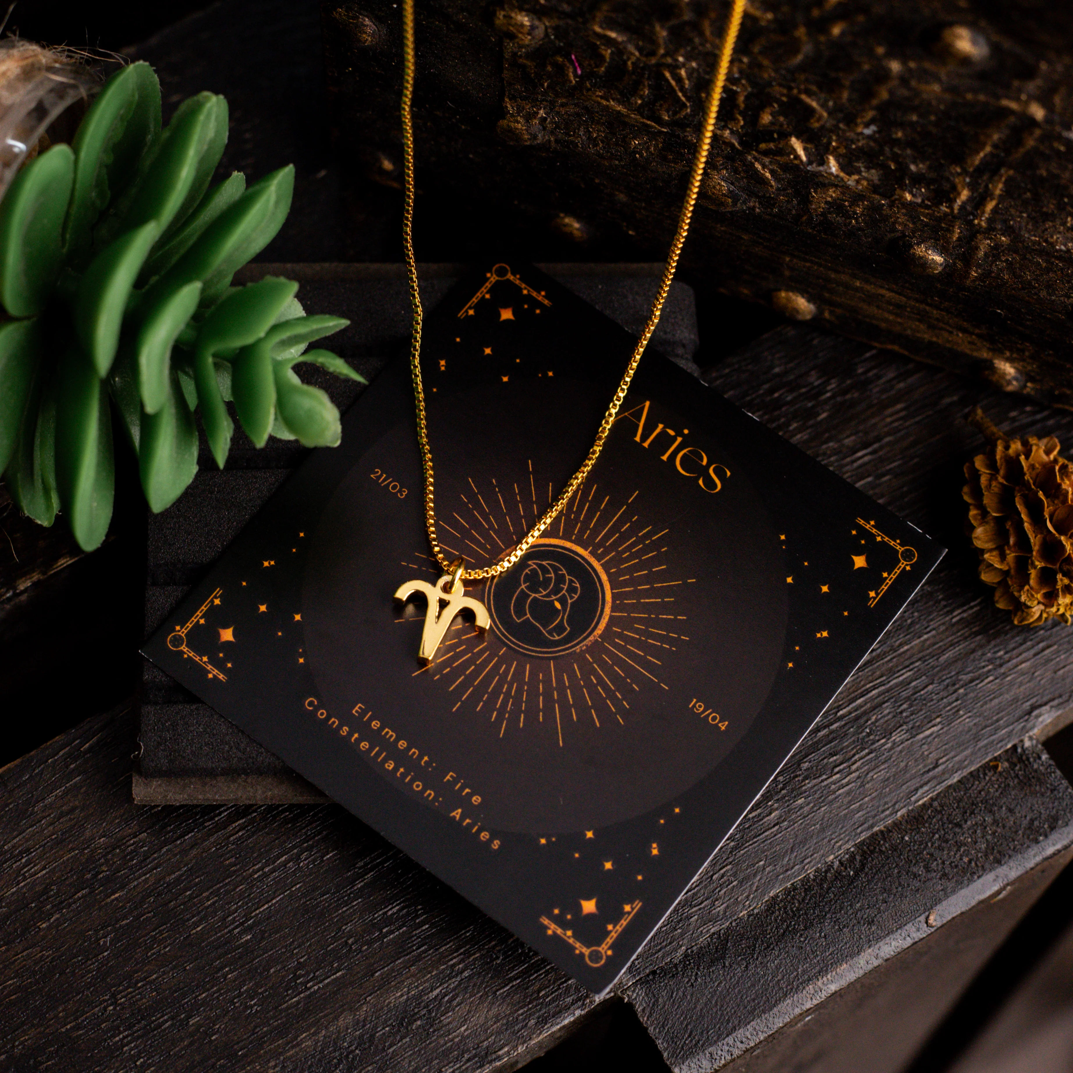 Zodiac Sign Necklace (Aries)