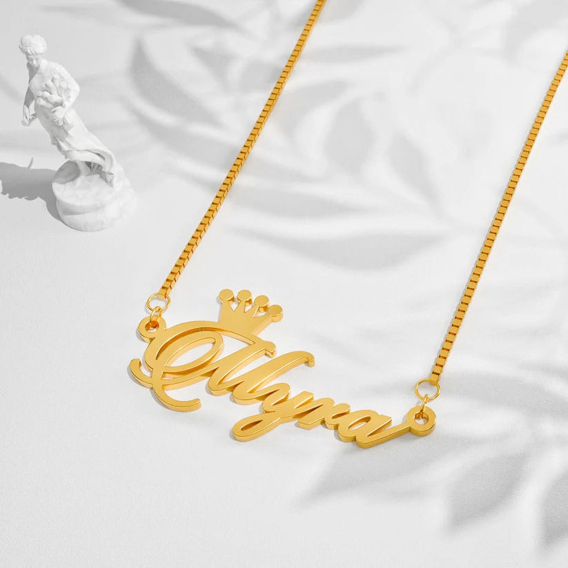 The Royal Crown Name Necklace - 2