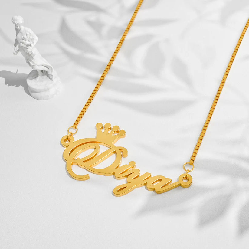 The Royal Crown Name Necklace