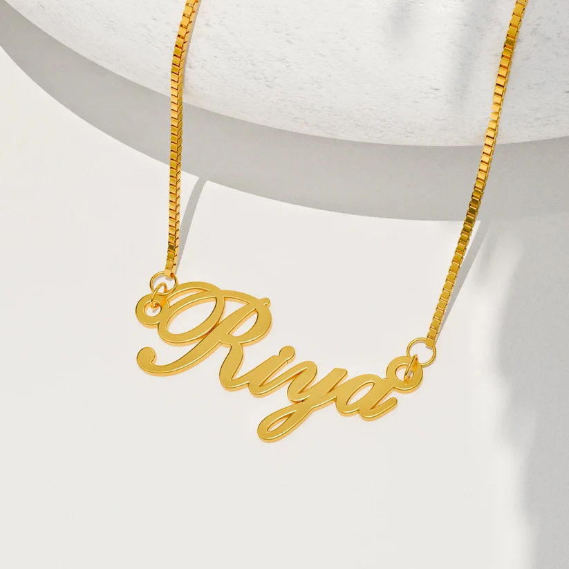 The Classic Script Name Necklace thumbnail 2