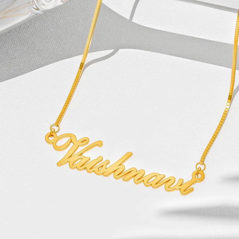 The Classic Script Name Necklace thumbnail 3