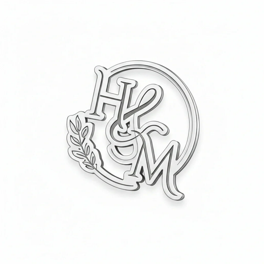 Customised Couple Initials Brooch, Deep Engraved Personalised Initial Pin for Men & Women - 2