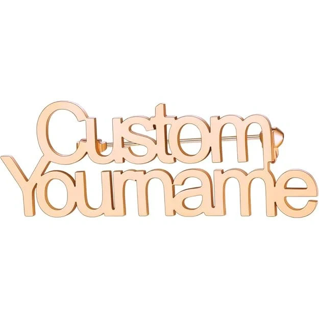 Inzavy customised name brooch - 3