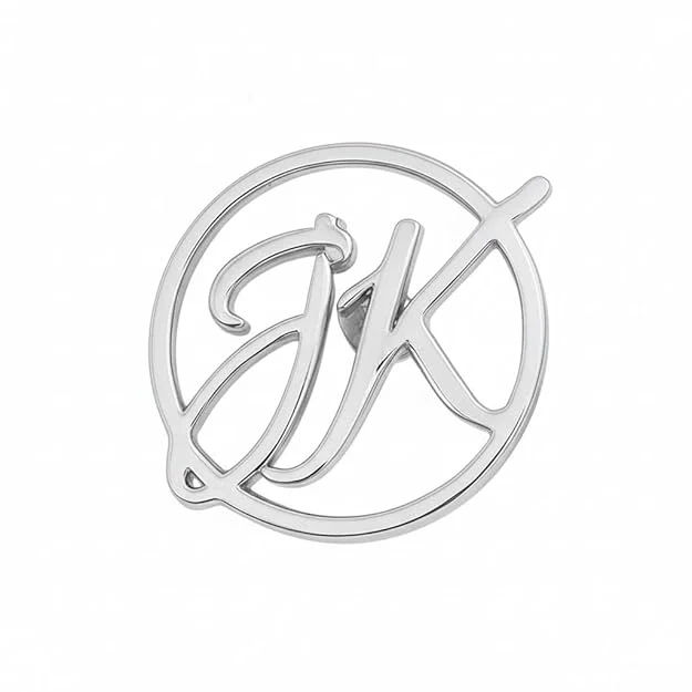 INZAVY The Halo Monogram Lapel Pin Brooch - 2