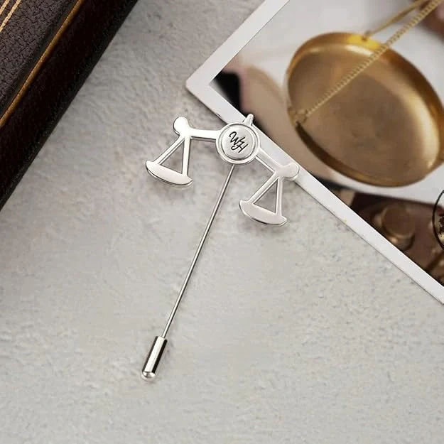 INZAVY The Jurist Monogram Brooch - 5