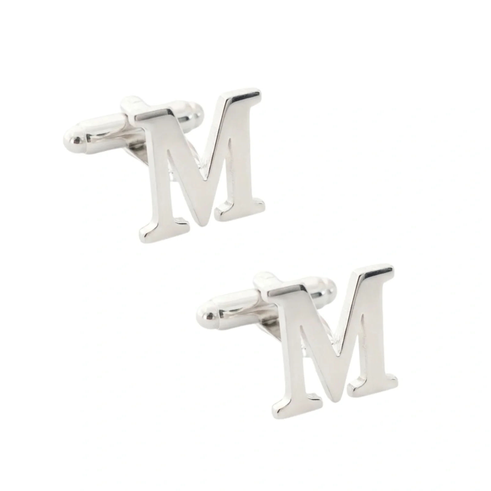Custom Single Initial Cufflinks for Groom and Wedding Gift for Men - 2
