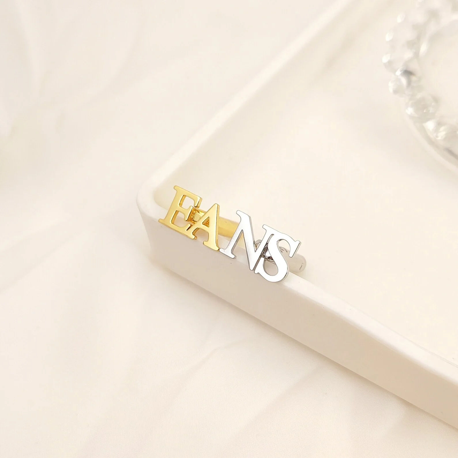 Personalised Bold Capital Alphabet Initials Cufflinks for Men - 4